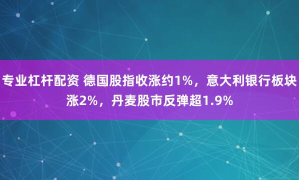 专业杠杆配资 德国股指收涨约1%，意大利银行板块涨2%，丹麦股市反弹超1.9%