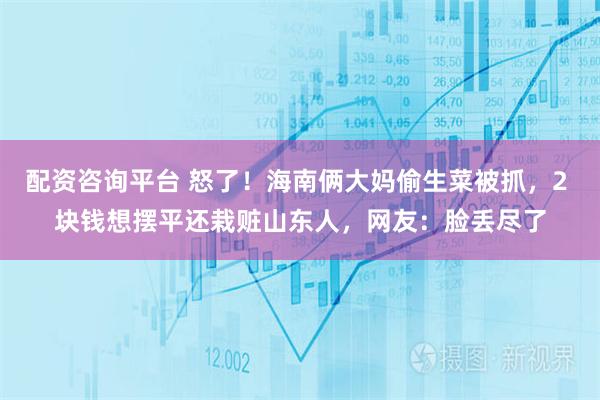 配资咨询平台 怒了！海南俩大妈偷生菜被抓，2 块钱想摆平还栽赃山东人，网友：脸丢尽了